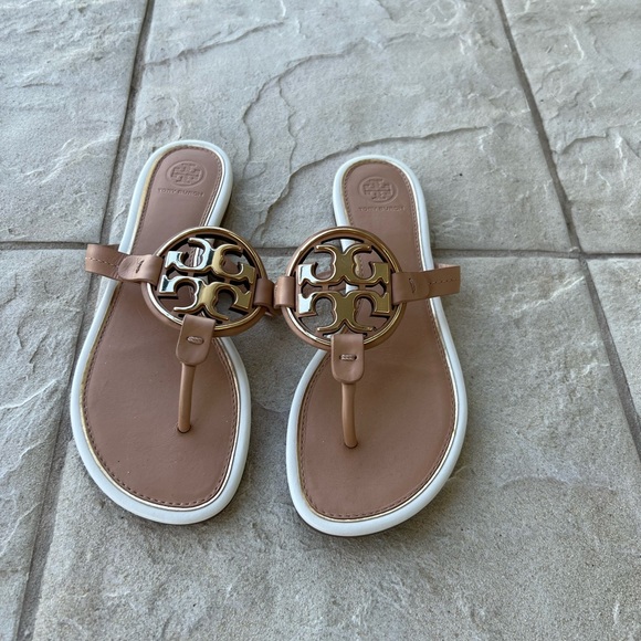 Tory Burch Shoes - Tory Burch Miller Metal Logo sandal leather